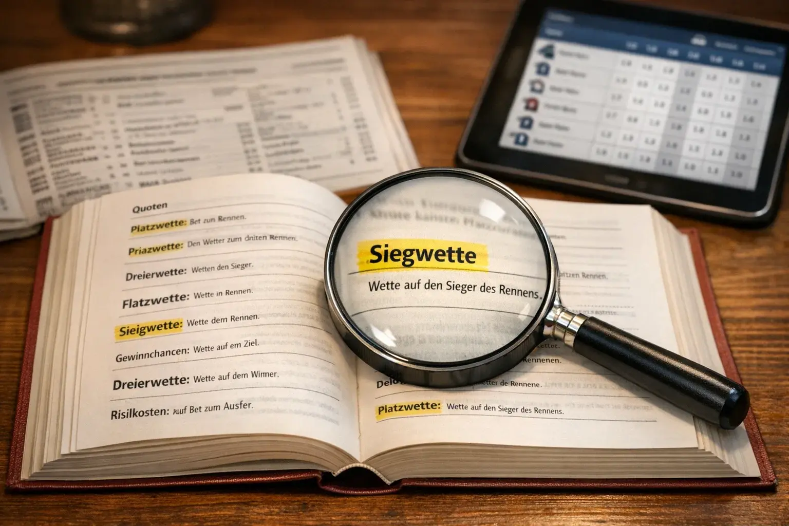 Pferdewetten Glossar – Alle wichtigen Begriffe erklärt